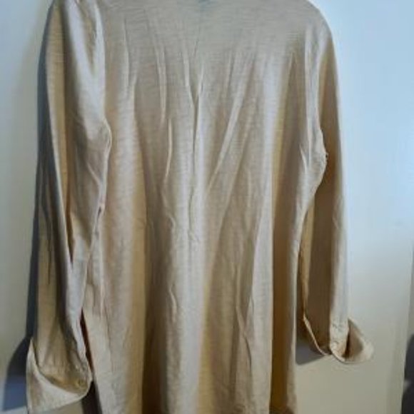 Ralph Lauren Jeans Company Cream Pleated Tunic, Size Small, So Feminine - Picture 3 of 3